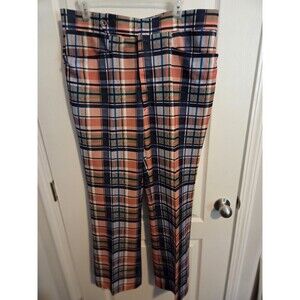 DI FINI Men's vintage 70s Multicolor Plaid golf Pants size 38 waist 085